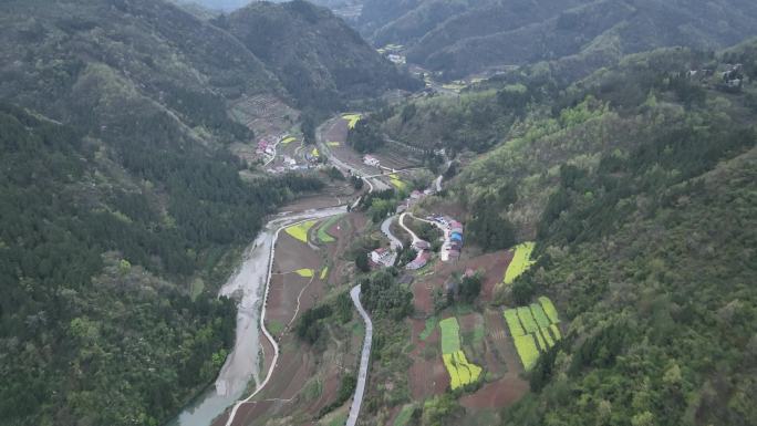 陕西省安康市石泉县汉江秦岭巴山大景航拍