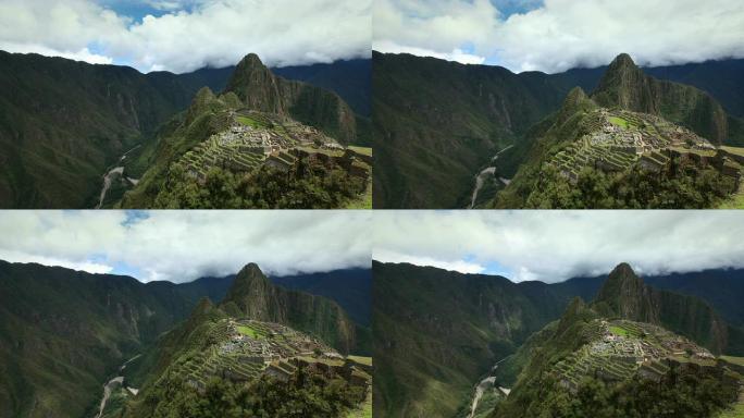 秘鲁马丘比丘印第安人山顶山上高山大山