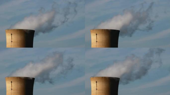 冷却核塔烟囱污染废气排放变暖化工火电