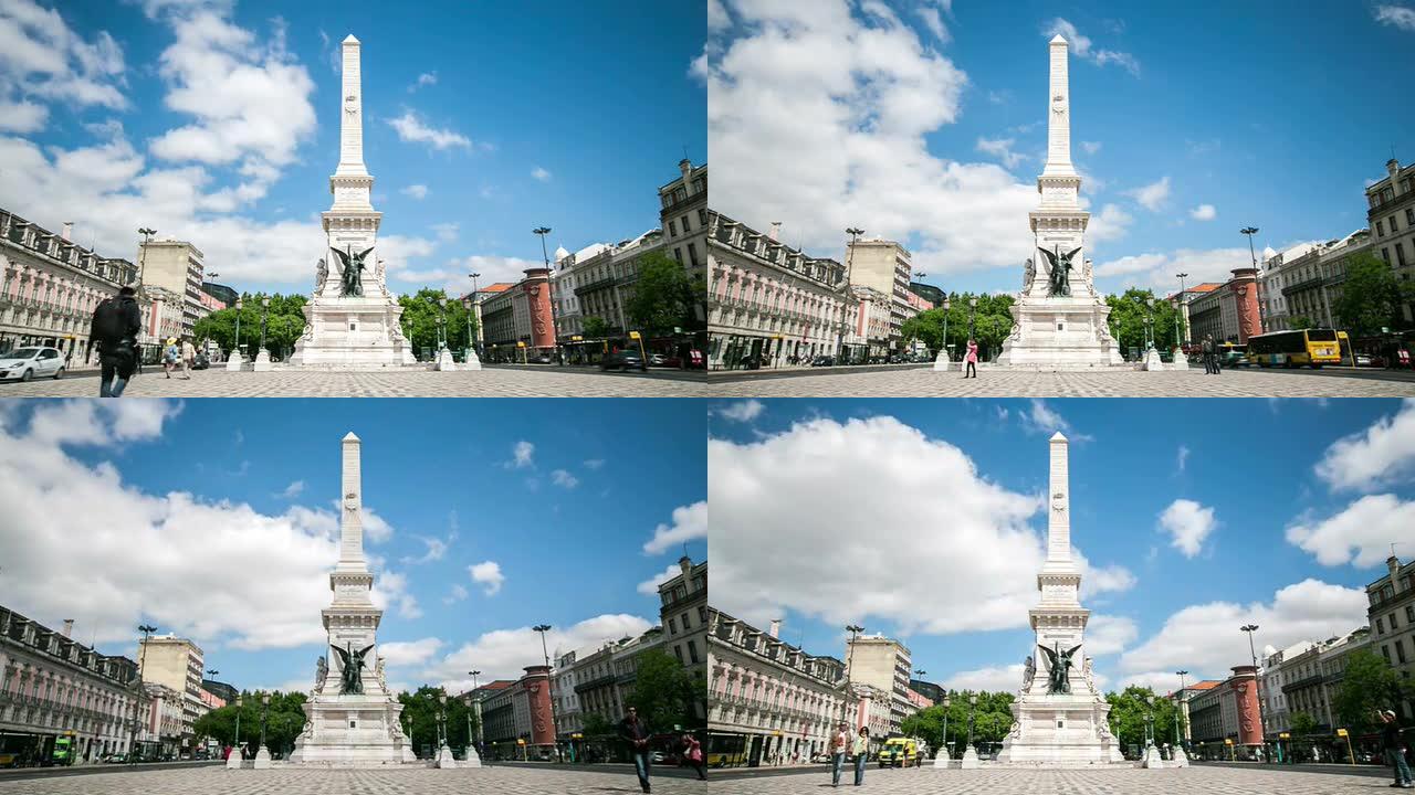 时间流逝：Restauradores广场的修复者纪念碑