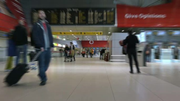 机场航站楼视频，4K格式