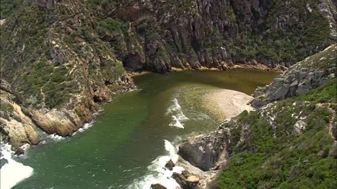 布卢克朗斯河和桥梁-东西开普省-鸟瞰图-东开普省，南非