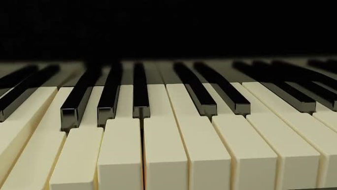 钢琴键演奏黑白琴键