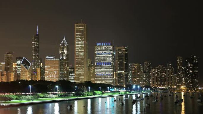 伊利诺伊州芝加哥天际线