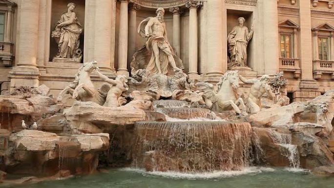 罗马巴贝里尼的特雷维喷泉