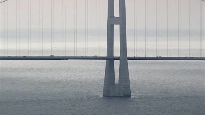 大贝尔特桥-鸟瞰图-首都大区，哥本哈根，丹麦