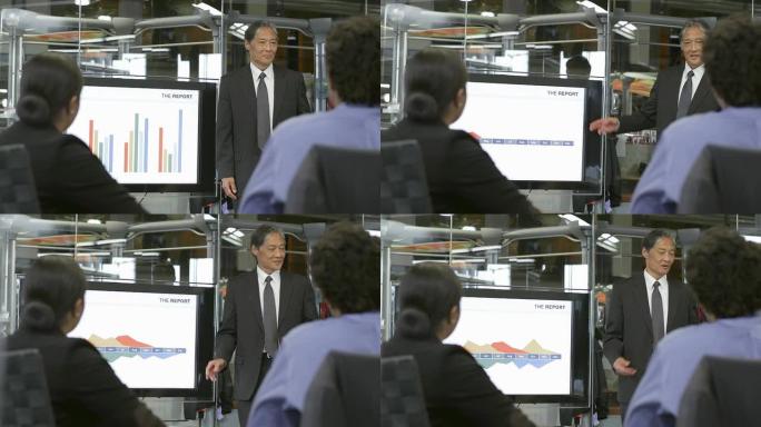 亚洲经理女士发表演讲