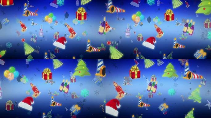 圣诞系列背景。圣诞节素材圣诞节动画背景