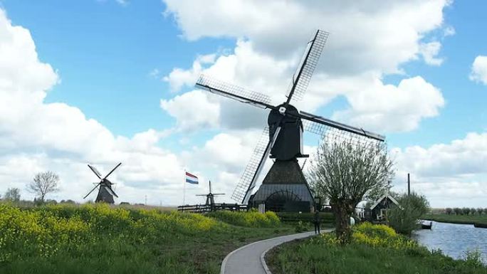 Mills Kinderdijk，荷兰。