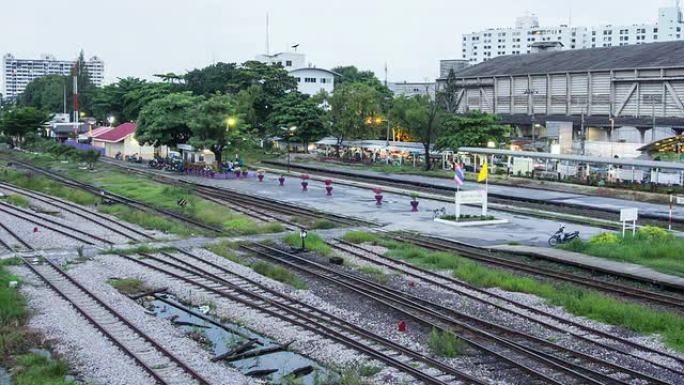 列车（延时）延时摄影铁路铁轨铁道