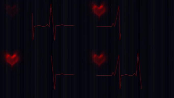 心脏监测3心电图心率心脏死亡生命体征监测