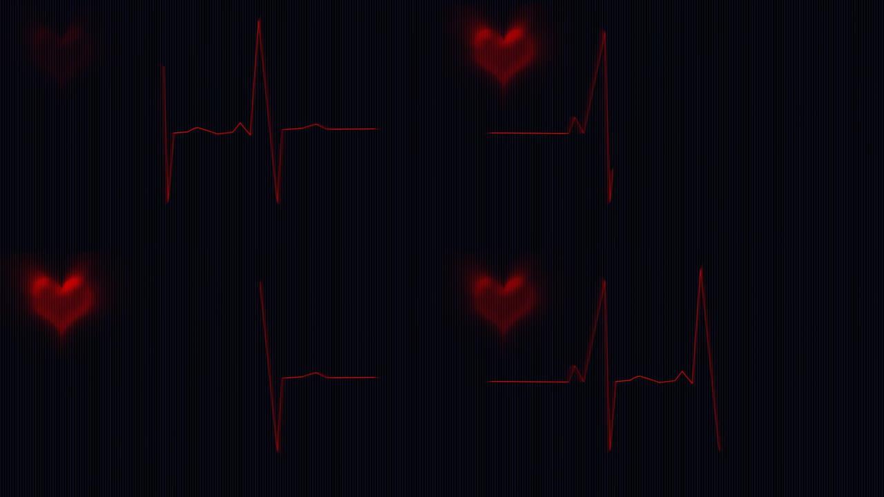 心脏监测3心电图心率心脏死亡生命体征监测
