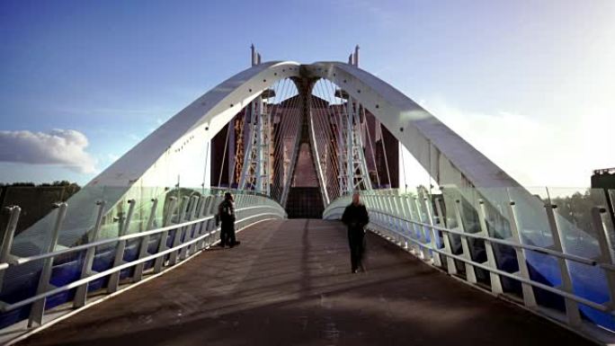 英国曼彻斯特索尔福德码头升降桥