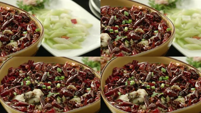 中国菜，辣椒油鱼片