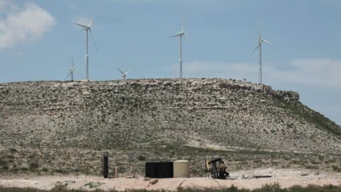 德州风力涡轮机油泵千斤顶钻机奇瓦瓦沙漠
