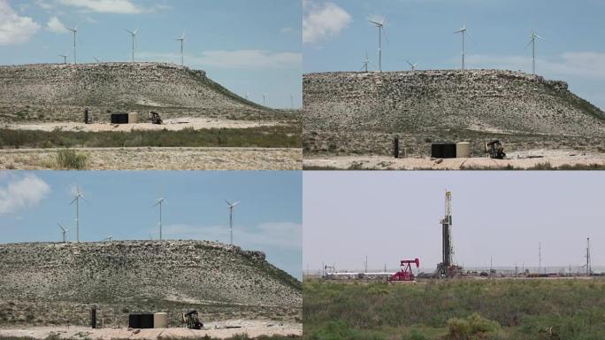 德州风力涡轮机油泵千斤顶钻机奇瓦瓦沙漠