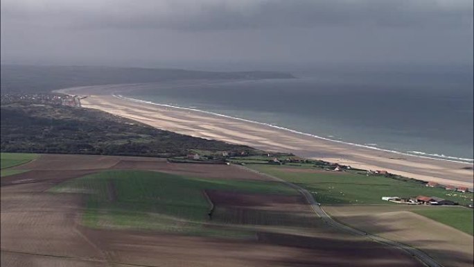 Sand Yachting - Aerial View-North-加来海峡,加来海峡,滨海布洛涅,