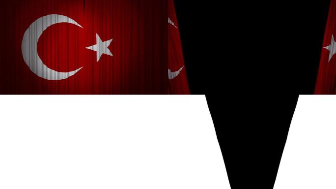 土耳其国旗窗帘布