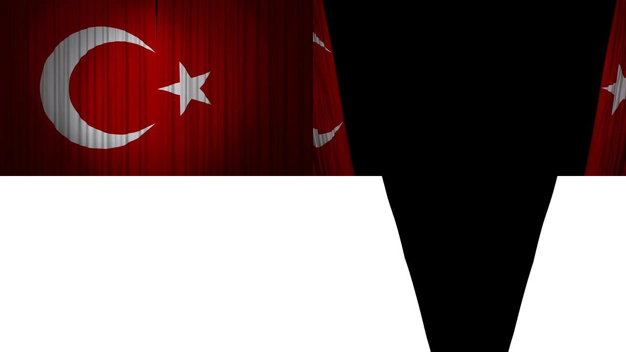 土耳其国旗窗帘布