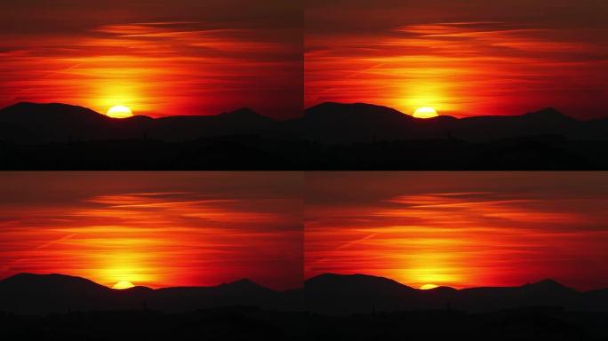 佩内德斯日落-加泰罗尼亚