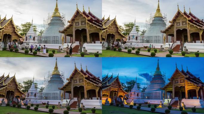 泰国清迈的Wat Phra Singh tample。
