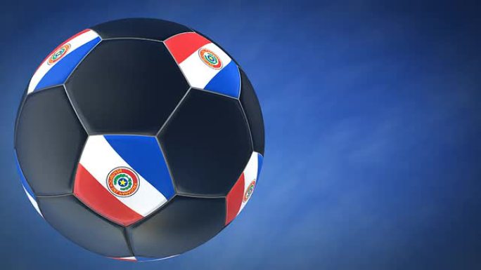 巴拉圭高清足球足球通道素材三维动画
