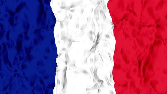 慢动作挥舞法国国旗。