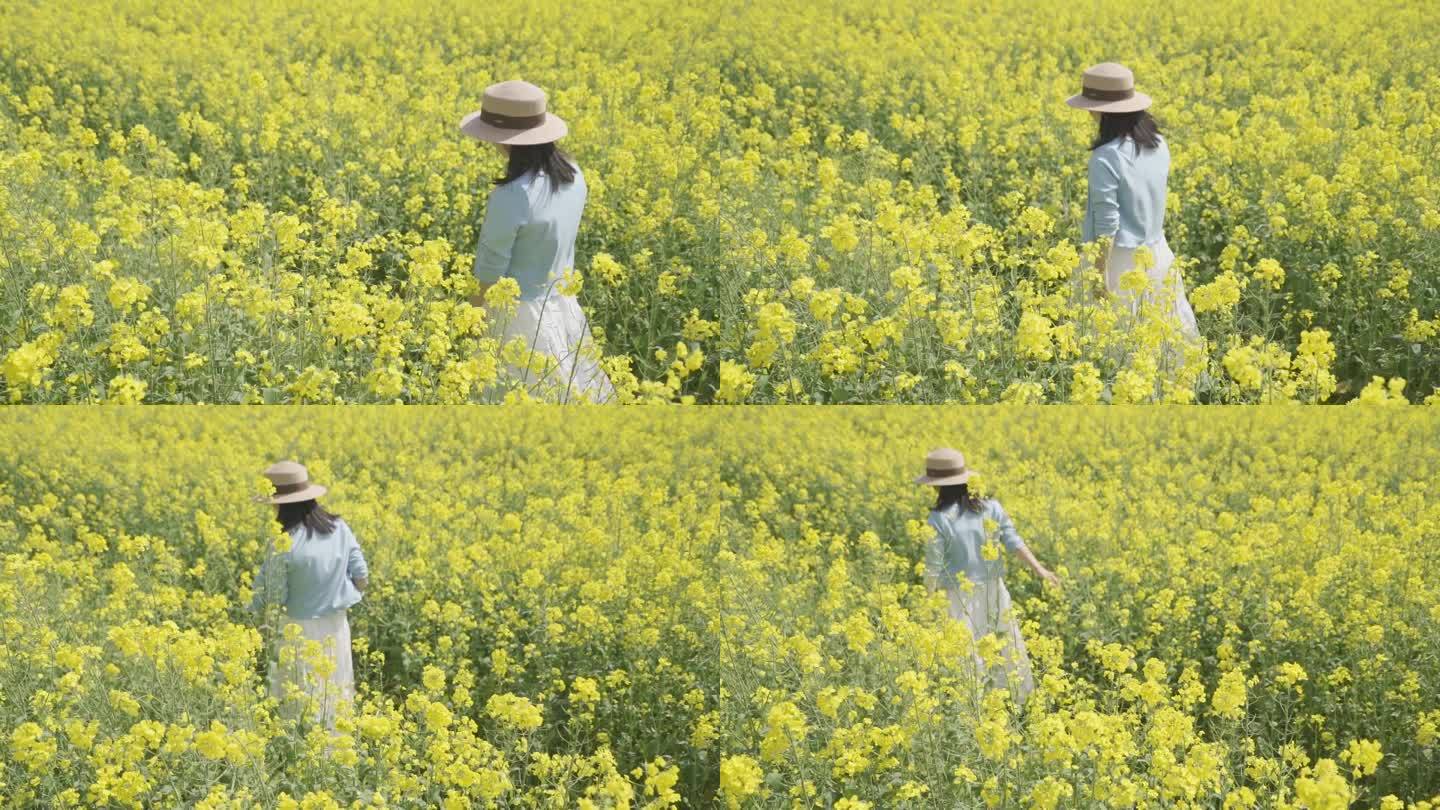 唯美的薰衣草田间长发美女写真图片 -桌面天下（Desktx.com）