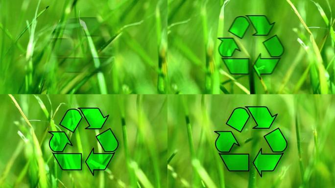 绿色回收。高清环保全球变暖