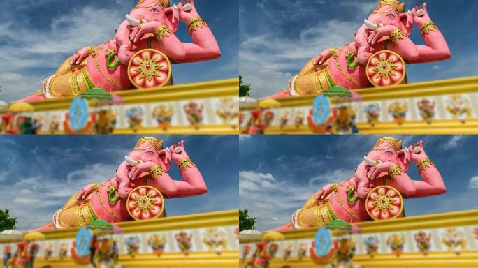 粉红色的Ganesh最大,泰国Chachoengsao。