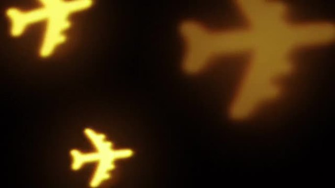飞机飞向屏幕。飞机粒子通道三维动画