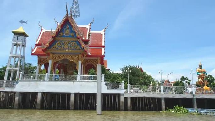 从船上看佛教寺庙船上看佛教寺庙、泰国旅游