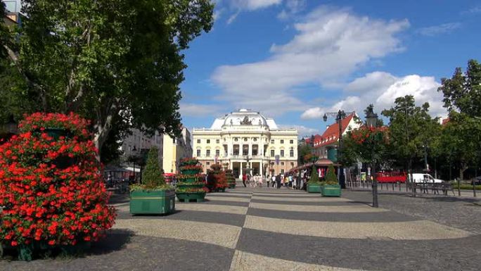 斯洛伐克布拉迪斯拉发的Hviezdoslav广场