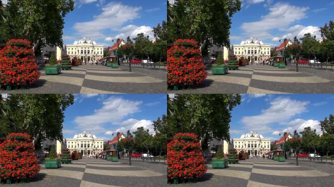 斯洛伐克布拉迪斯拉发的Hviezdoslav广场