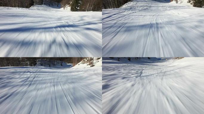 HD：滑雪下坡滑雪下坡