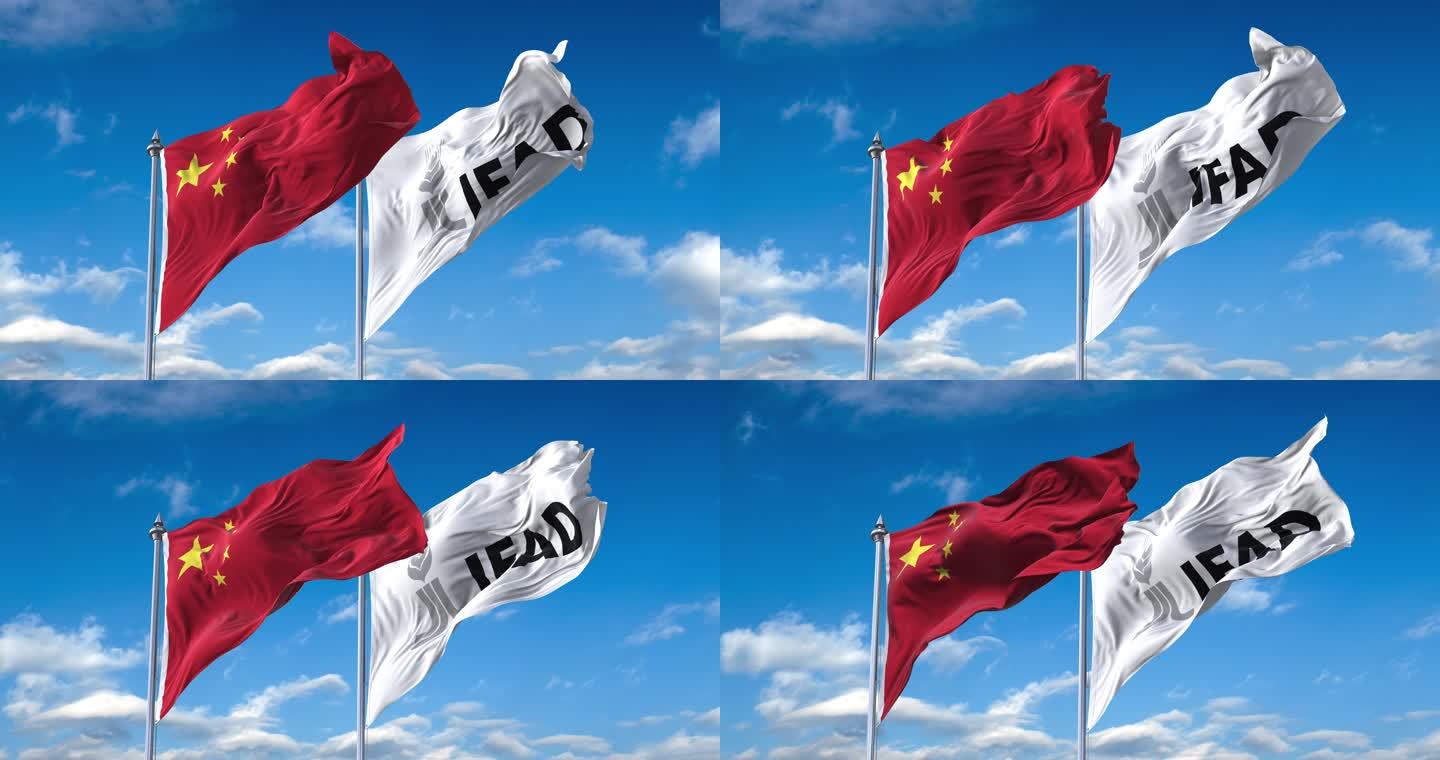 中国-国际农业发展基金会旗帜