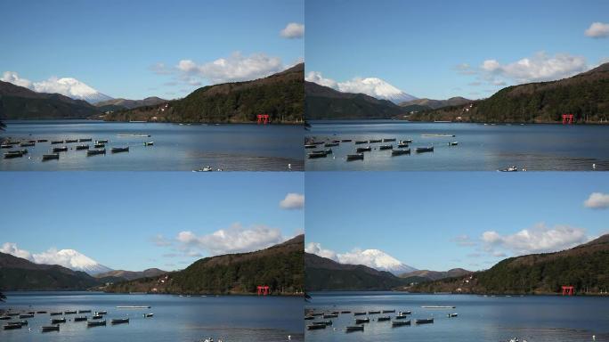 阿什湖和富士山阿什湖富士山