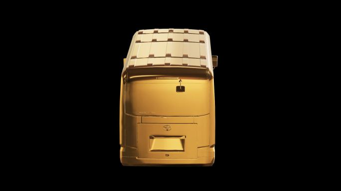 丰田考斯特汽车黄金版展示通道素材