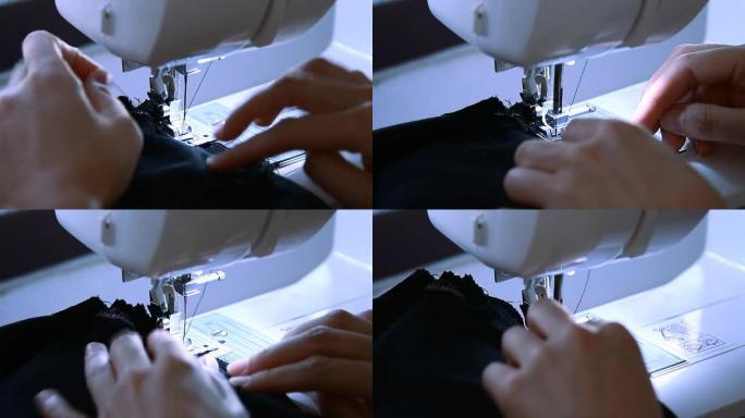 缝纫机扎衣服穿线电动缝纫