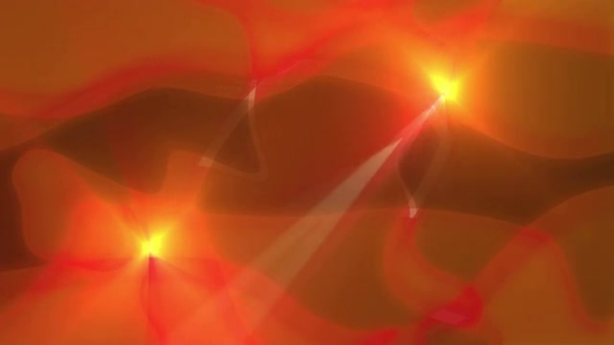 橙色的抽象背景抽象粒子扭曲动态波浪线条