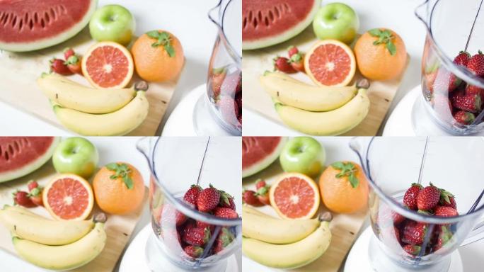 水果搅拌机小家电广告新鲜果蔬榨汁机