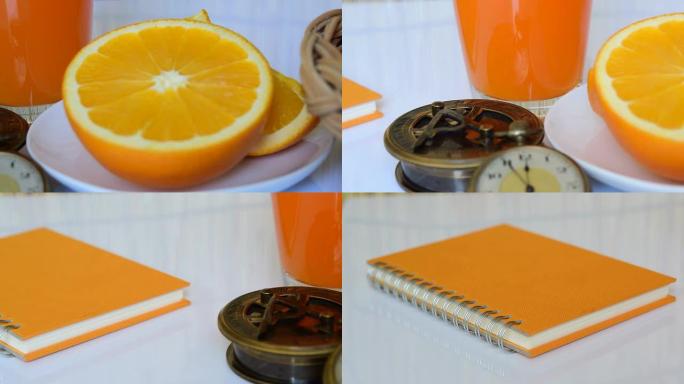笔记本相机幻灯片维生素橙子橘子