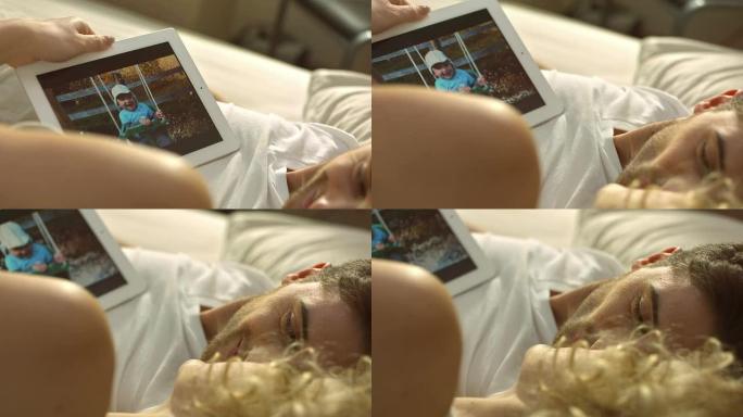 深情的年轻父母