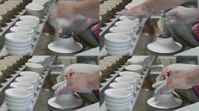 波特在车间工作