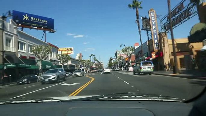 高清：好莱坞街头行车