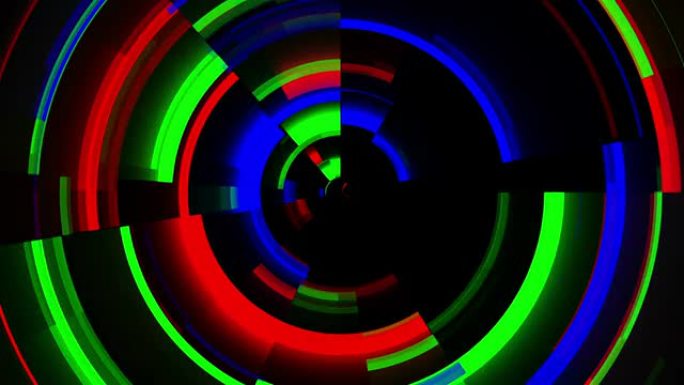 圆形RGB酒吧dj背景说唱背景律动循环