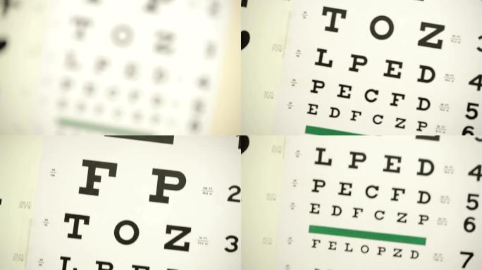 斯奈伦视力表视力表特写视力检查