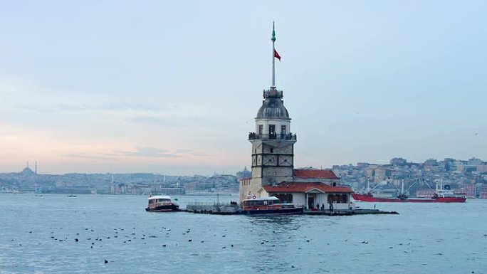 高清：少女塔，土耳其伊斯坦布尔