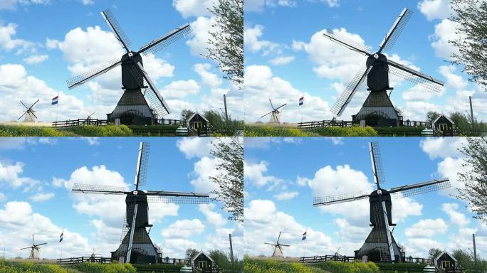 Mills Kinderdijk，荷兰。