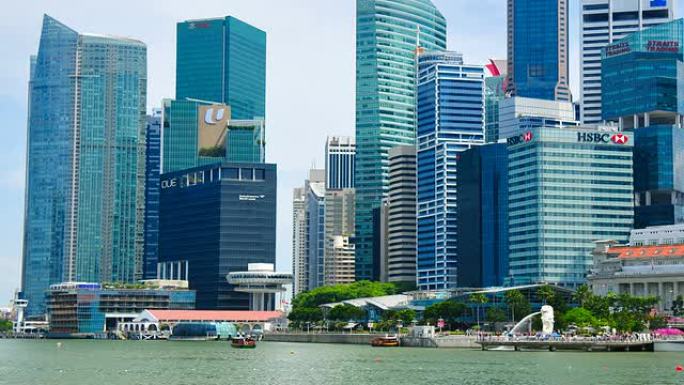 新加坡的延时全景新加坡城市空镜宣传片国际